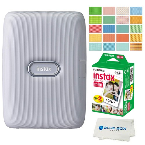 Fujifilm Instax Mini Link Smartphone Printer -Ash White +20 Films