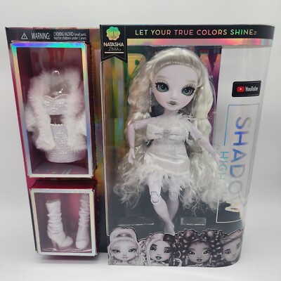 Rainbow High Shadow Series 1 Natasha Zima Grayscale Fashion Doll 2 Designer Dove