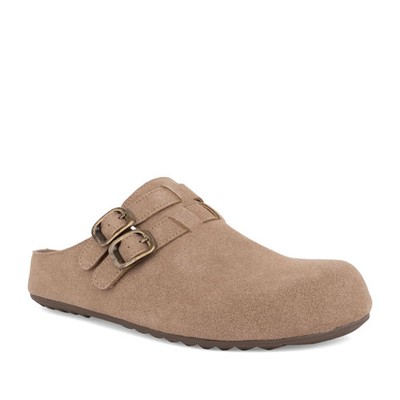 La Conte Women's Ladies Beige Suede Mule Slippers Casual LAC6590-26108BEI