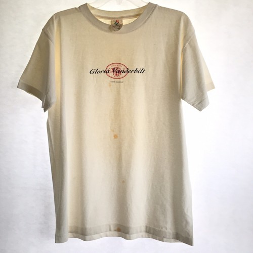 Vtg Gloria Vanderbilt Shirt Mens Large White Single Stitch