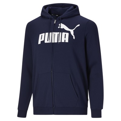

Мужская толстовка с капюшоном PUMA Essentials FZ Big -amp; Tall, Black - cotton black/white