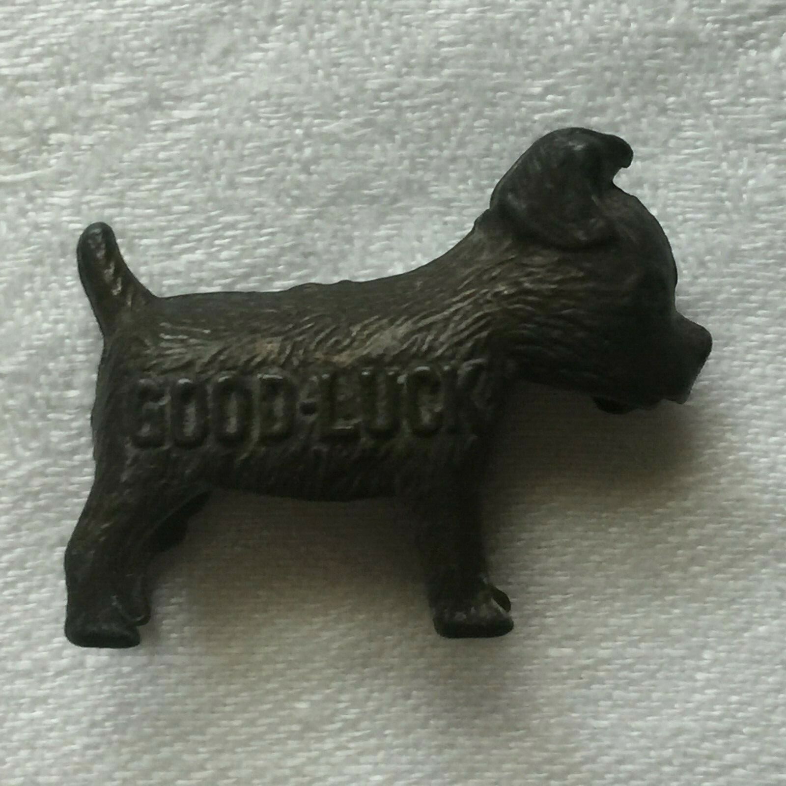 Vintage Ideal Dog Food Good Luck Figurine Charm Promo Premium Prize Advertising