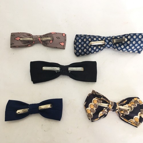 Vintage Boys Now Ties Lot Kids Childrens Rockabilly Clip Bow Tie Lot Of 5