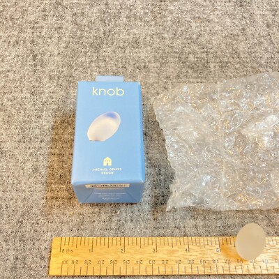 MCM Michael Graves Drawer Knob Pull Set 2 Pc Glass New Old Stock