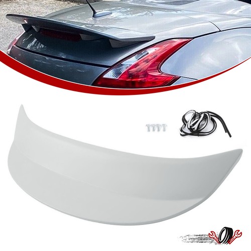 Окрашиваемый в серый цвет ABS Задний спойлер багажника для Nissan 370Z Coupe 2009-2018