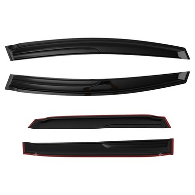Weather Shields for Honda Jazz GE 2008-2014 Window Visors Acrylic 1.8mm