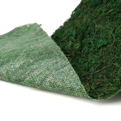 Roll of Green Moss for Fairy Gardens Wedding Other Arts and Crafts 15.3x130cm...