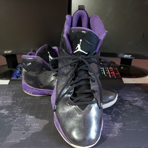 シューズ(男性用) NIKE AIR JORDAN 2012 LITE Nike AirJordan 2012 Lite Black Club Purple athletic shoes