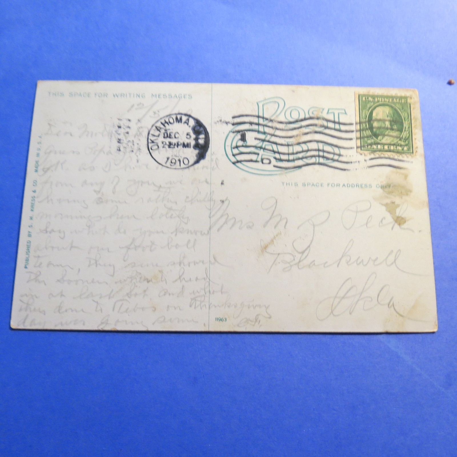 Oklahoma City OK St Joseph's Church Vintage Old Postcard PC4666