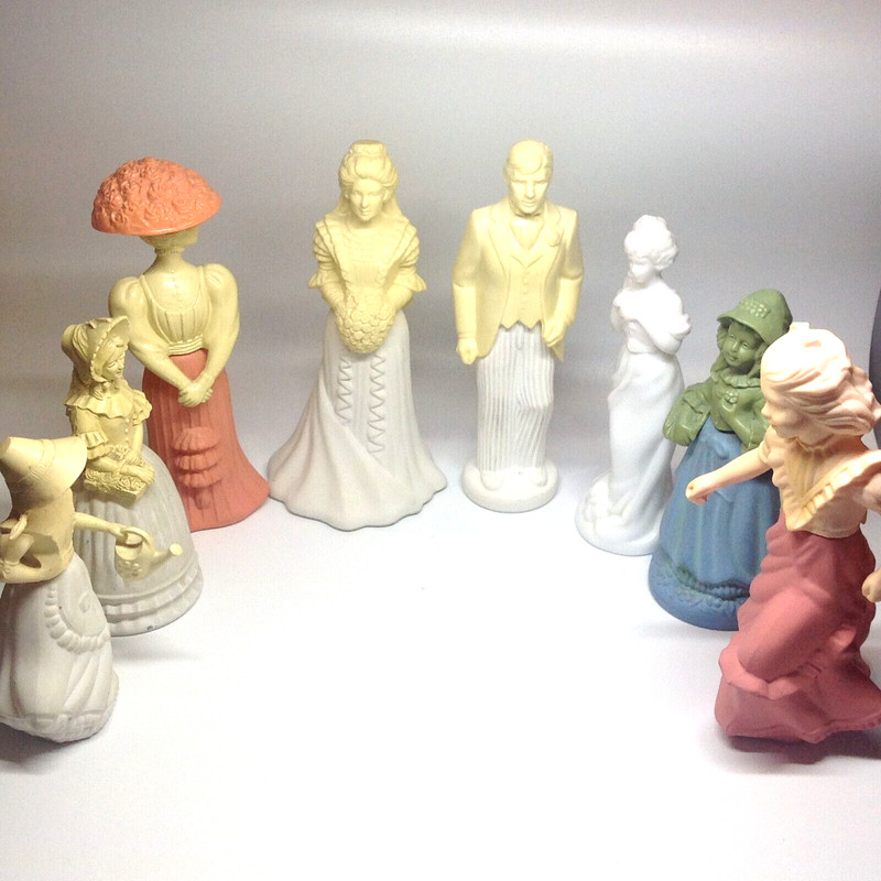 Avon Vintage Lot 8 Figurines 20 Ã  15 CentimÃ¨Tres Vides Ou Pleines