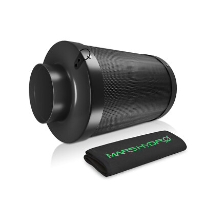 Mars Hydro 4'' 6'' Inline Fan Vent System/ Carbon Filter for Grow Tent Kits