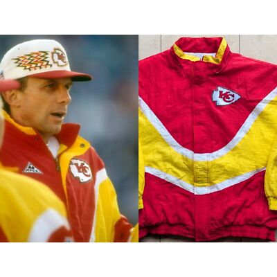 CHIEFS STARTER PRO LINE ジャケット Lサイズ Vintage 1990s Kansas City Chiefs Starter Pouch Color Block