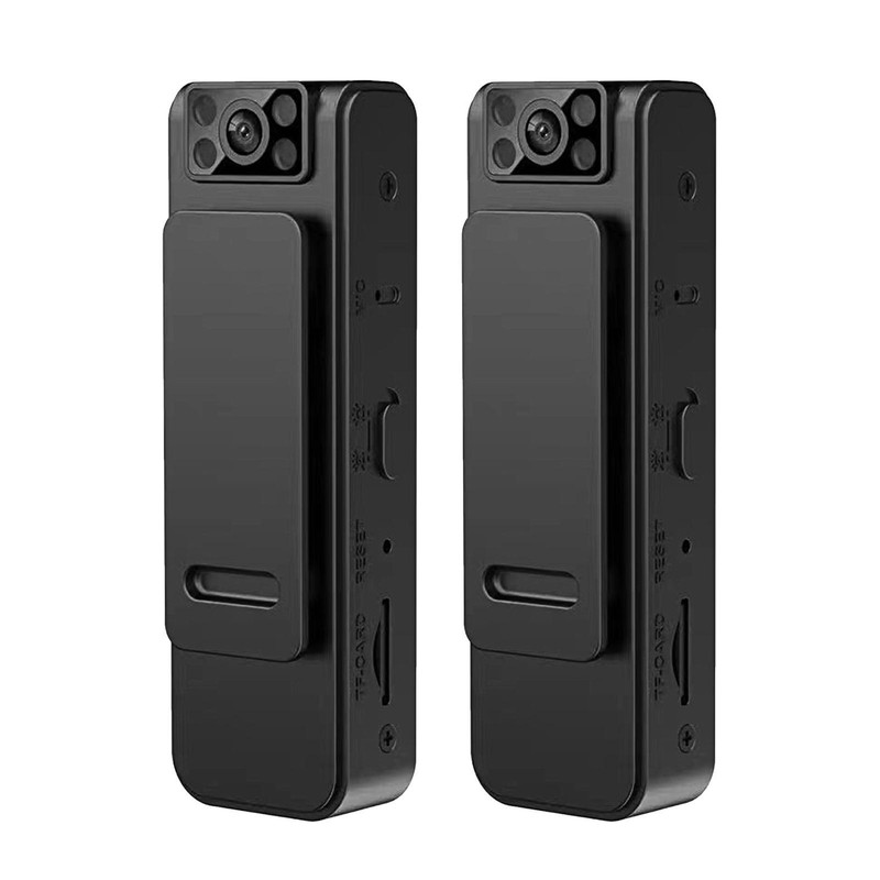 HD 1080P Noise Reduction Camera Body Worn Camera 4K Video 180° Night Vision