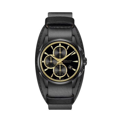Мужские часы с автоматическим хронографом Hamilton Mens Jazzmaster 42 мм из кожи H32506730