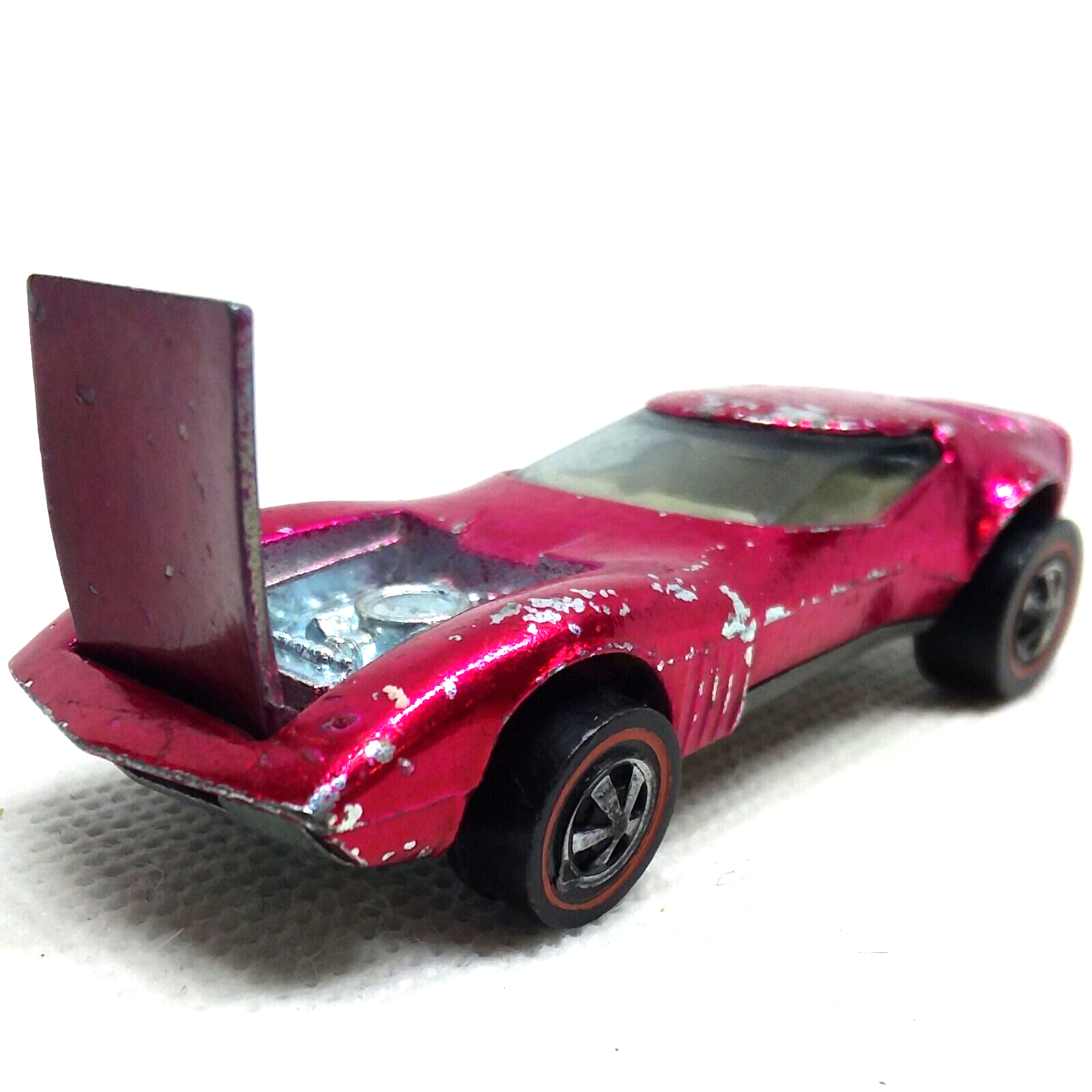 HotWheels Torero 1968 ホットウィール　ヴィンテージ　US製 Hot Wheels Redline Torero Car 1968 Rose White Int. - Made In
