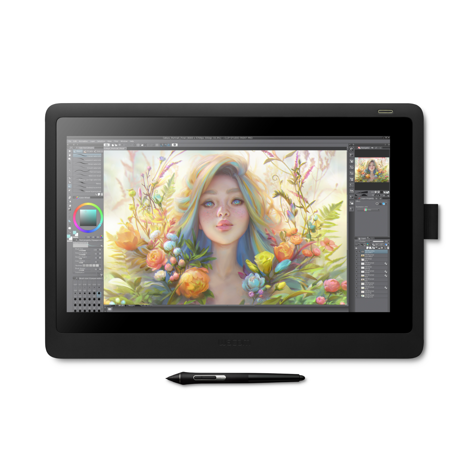 Wacom Cintiq 16 Drawing Tablet with Screen, New 753218986399