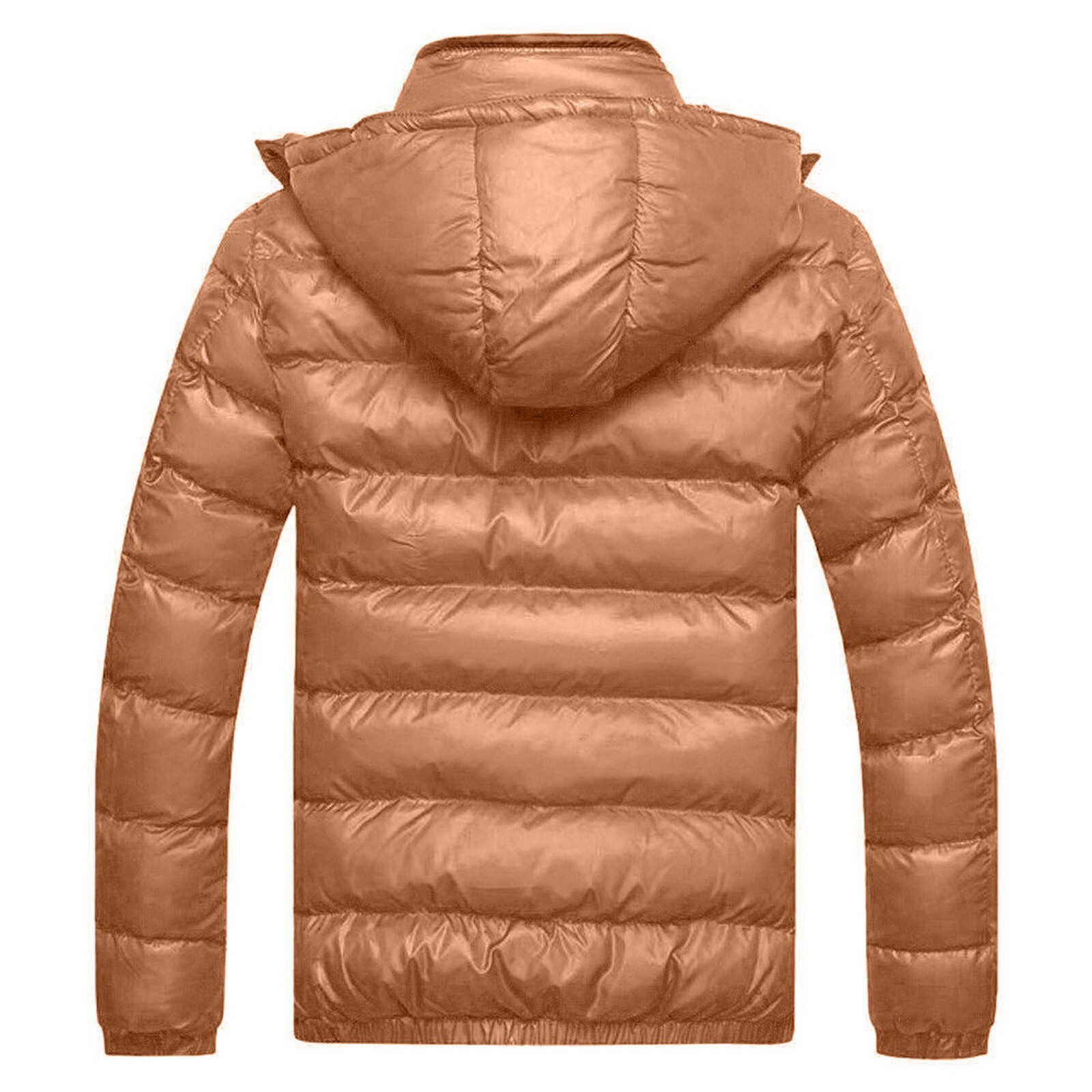Mens Winter Warm Cotton Jacket Ski Snow Thick Hooded Puffer Coat Parka Quilted