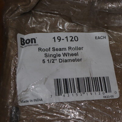 Bon Tool Bon T-Handle Roof Seam Roller Solid Steel 5-1/4'' Wheel 19-120 