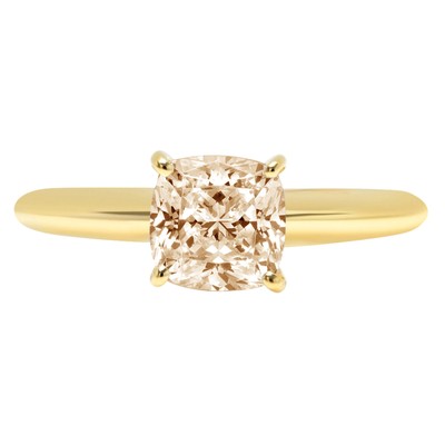 Pre-owned Pucci 1.50 Cushion Cut Natural Morganite Wedding Bridal Promise Ring 14k Yellow Gold In D