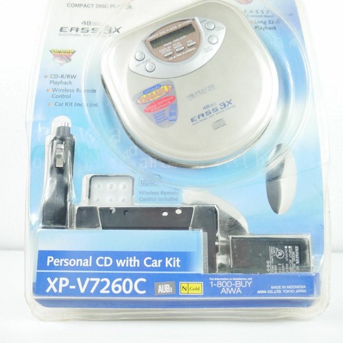 NEW XP-V7260C AIWA CD/CD-R/RW PLAYBACK PLAYER JOGGABLE CAR KIT WIRELESS REMOTE