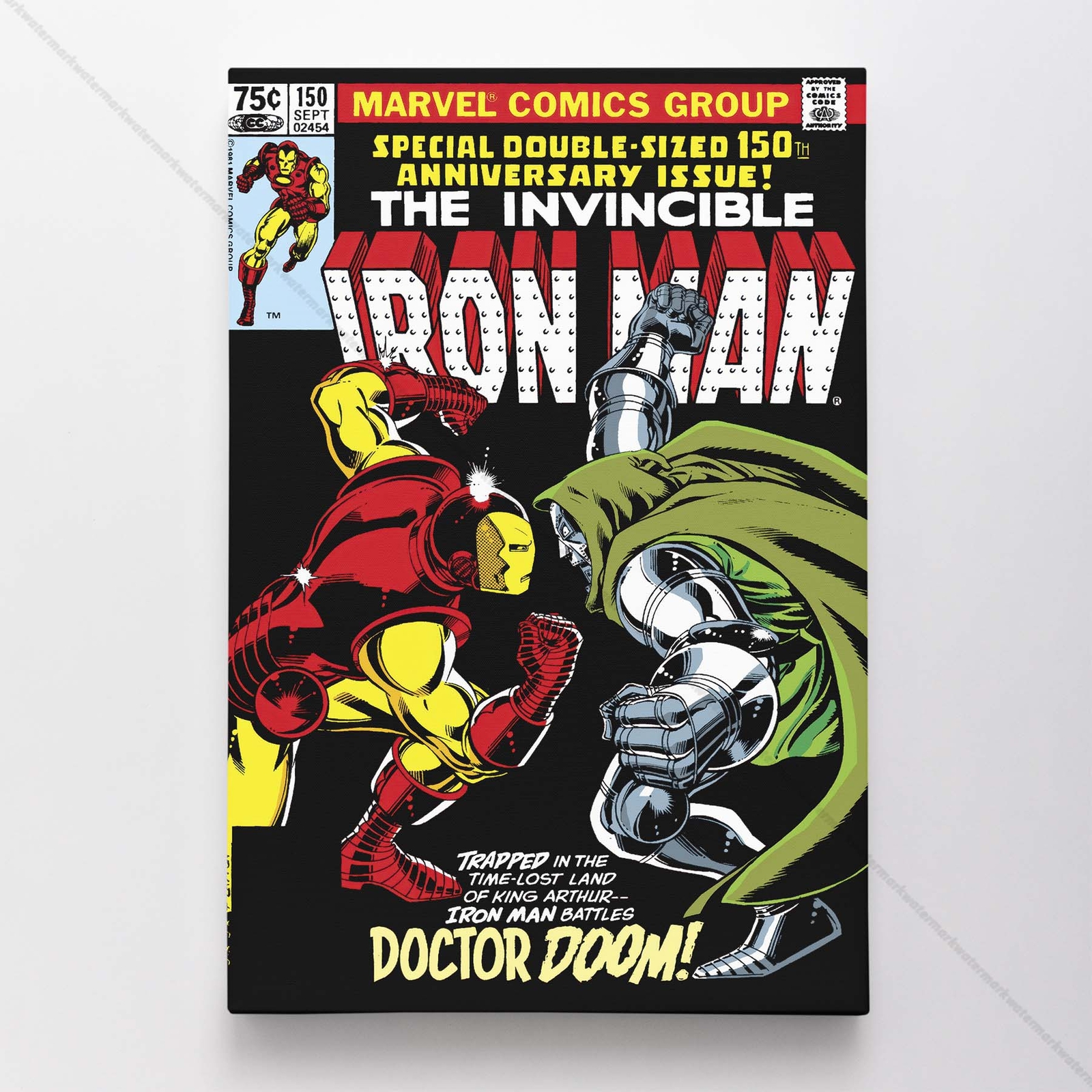 Iron Man vs Doctor Doom #150 Poster Canvas Comic Book Art Print