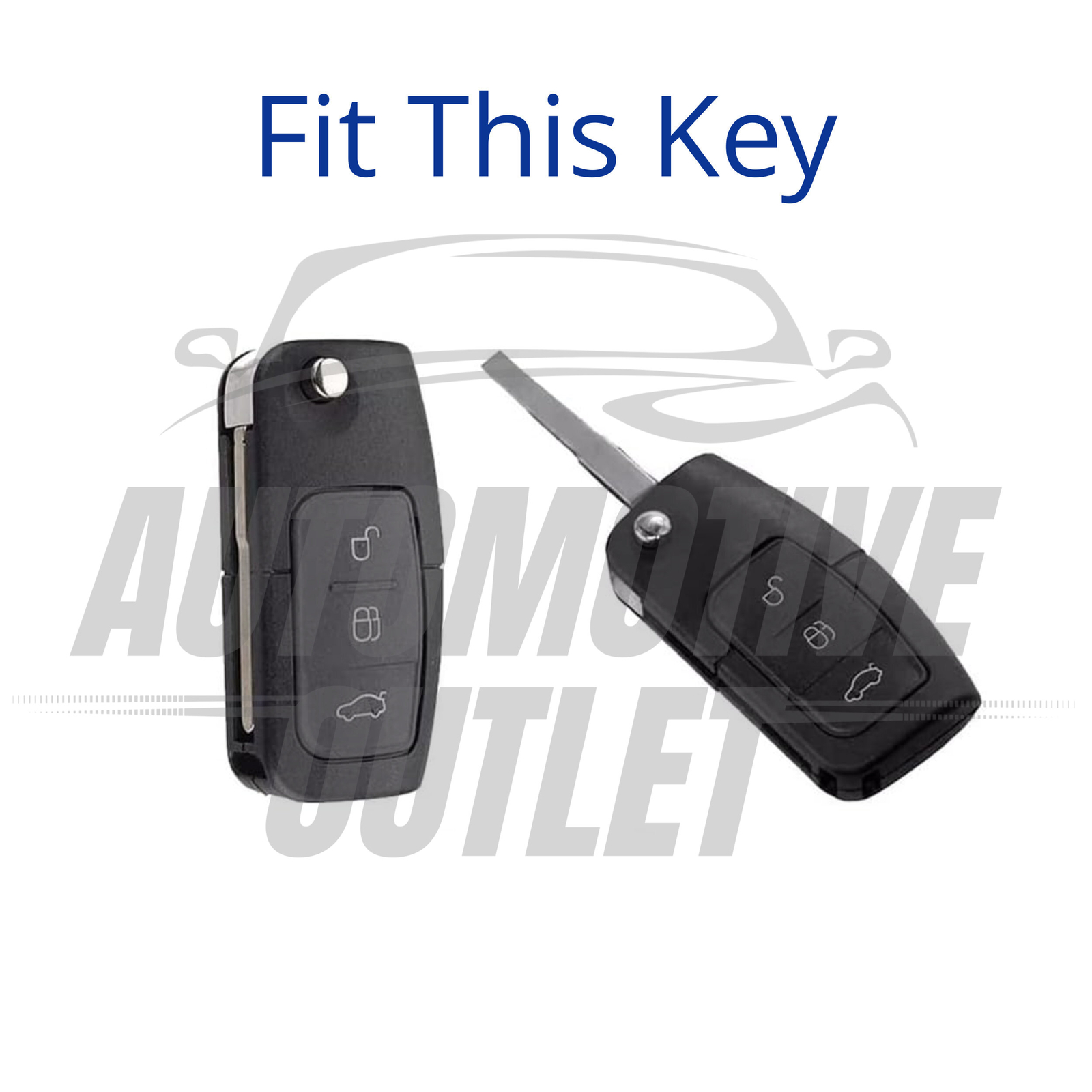 CAR KEY COVER FOB CASE KEYRING FOR FORD FIESTA FOCUS 2 ECOSPORT KUGA ESCAP B-MAX 2