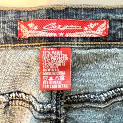 COS JEANS Embroidered Flare Denim Jeans Women's 8x31