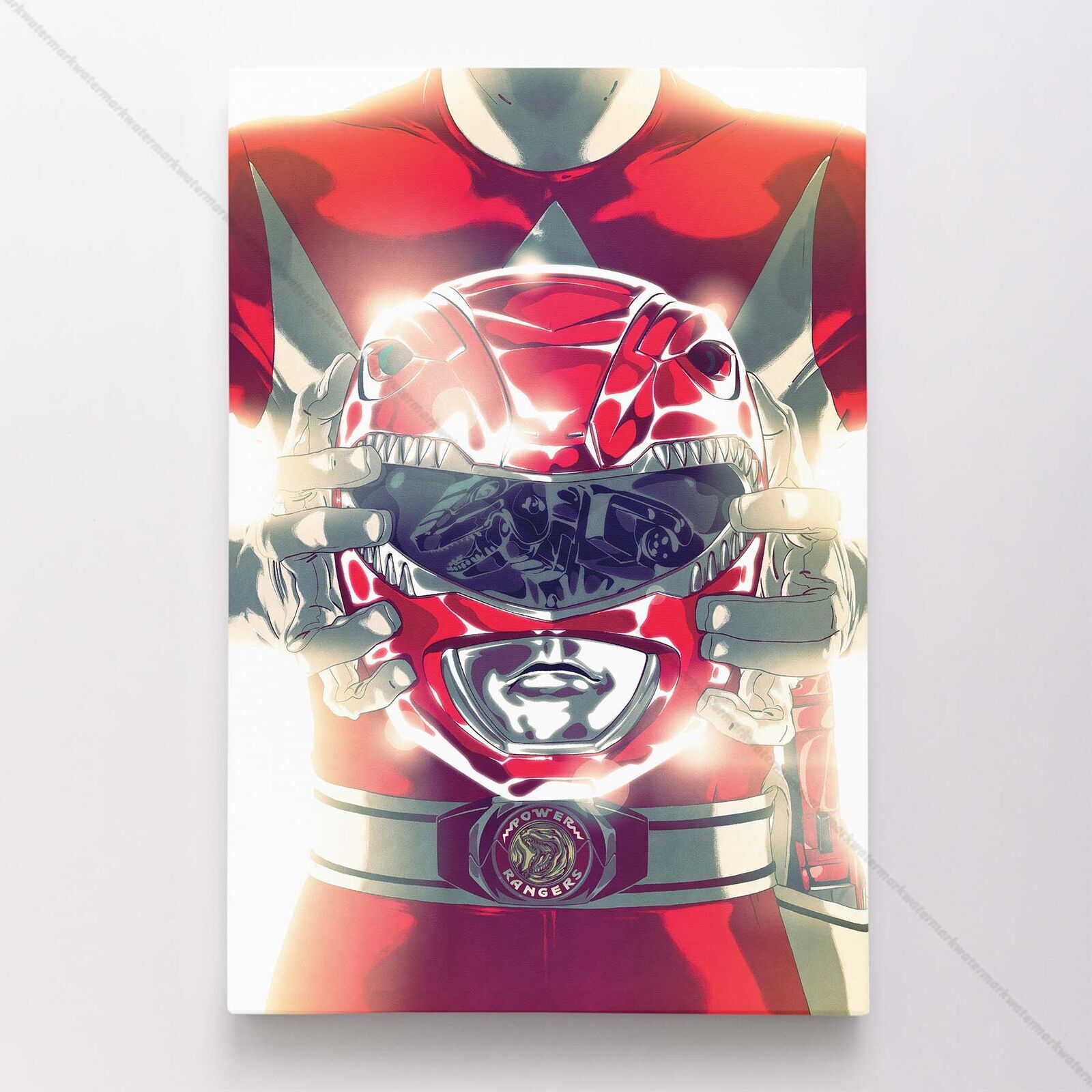 Power Rangers Poster Canvas Mighty Morphin Comic Wall Art Print #4565