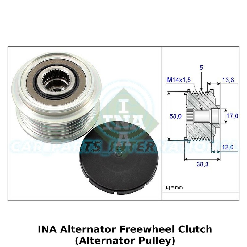 Ina Alternateur Roue Libre Embrayage (Alternateur Poulie) - 535 0184 10 -