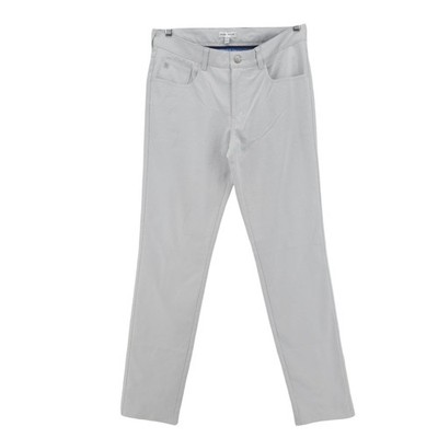 PETER MILLAR Men's EB66 Light Gray 5 Pocket Golf Pants Chino Flat Front 32x34