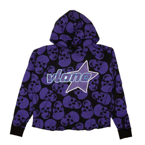 Purple skull deals hoodie