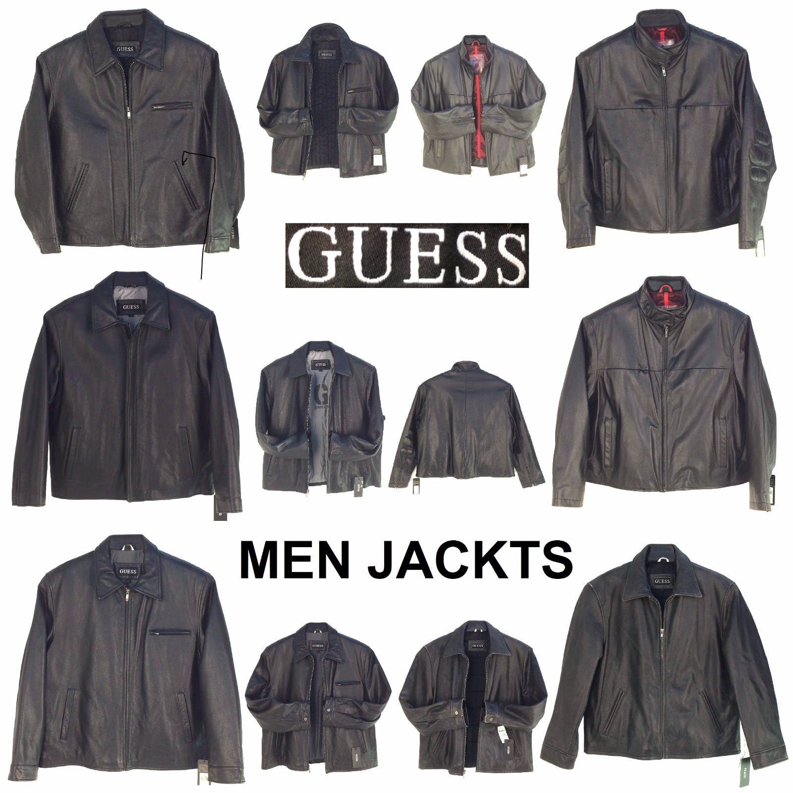 vintage guess革ジャン Vintage Guess (James Dean Or Bamber) Style Men Leather