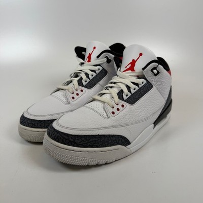 Jordan 3 Retro SE Fire Red Denim 2020 White Red Black CZ6431-100 Mens 13