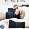 WOXVM 2 Pack Wrist Brace, Compression Wrist Support Splint for Women Men, Adjustable Wrist Strap Compression Wraps Fit Right Left Hand for Fitness, Carpal Tunnel Arthritis, Tendonitis, Wrist Pain