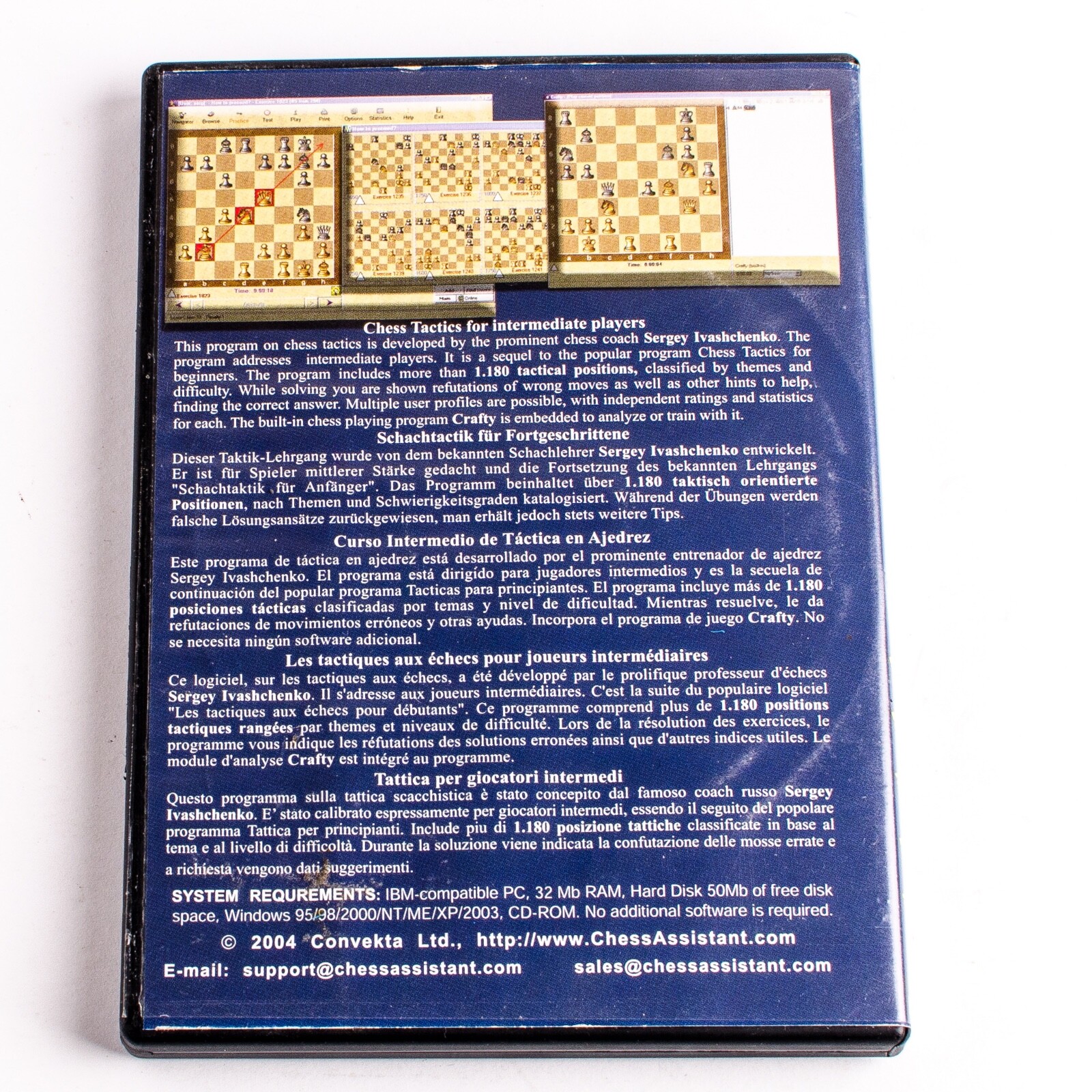 Chess Tactics for intermediate players 2004 Convekta Ltd
