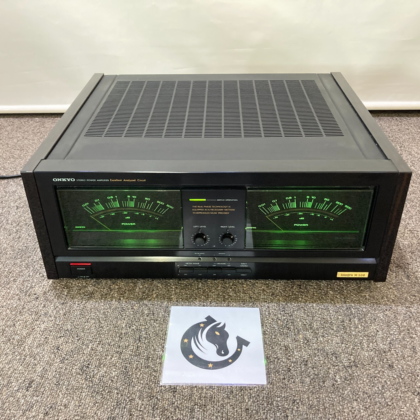 【CC1365】ONKYO Integra M-508 ステレオパワーアンプ アンティークオーディオ 当時価格￥240,000 ONKYO Integra M-508の仕様 オンキヨー/オンキョー