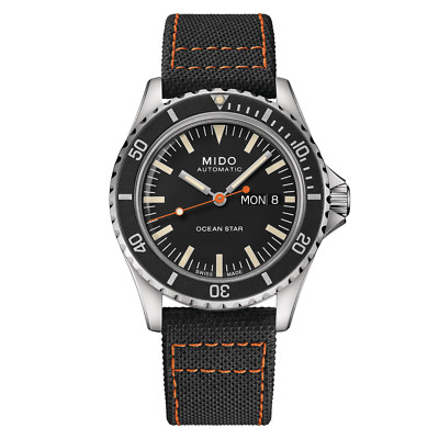 *BRAND NEW* Mido Black Dial Black Leathehr Strap Men's Watch M0268301105100