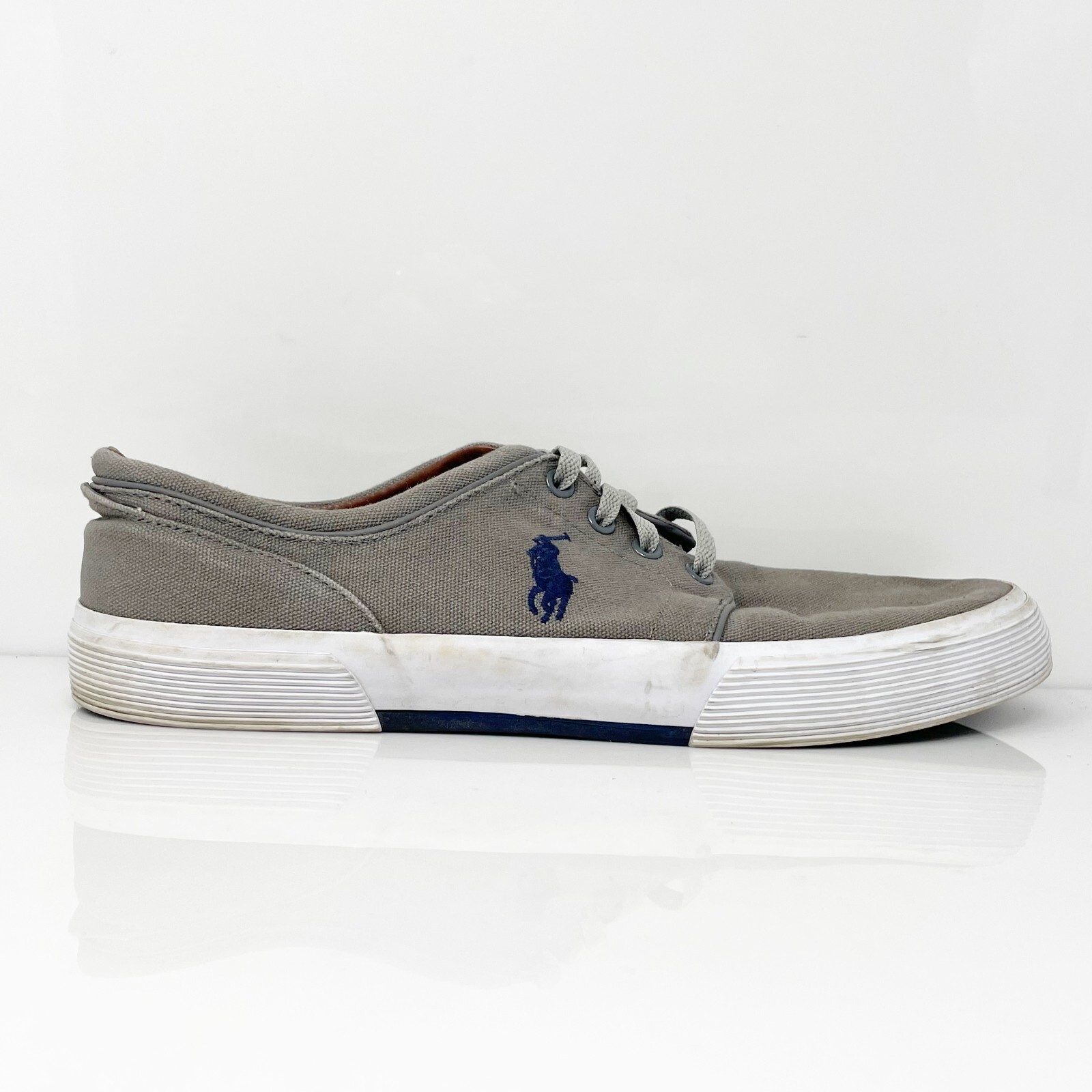 Polo Ralph Lauren Mens Faxon Low 01087 Gray Casual Shoes