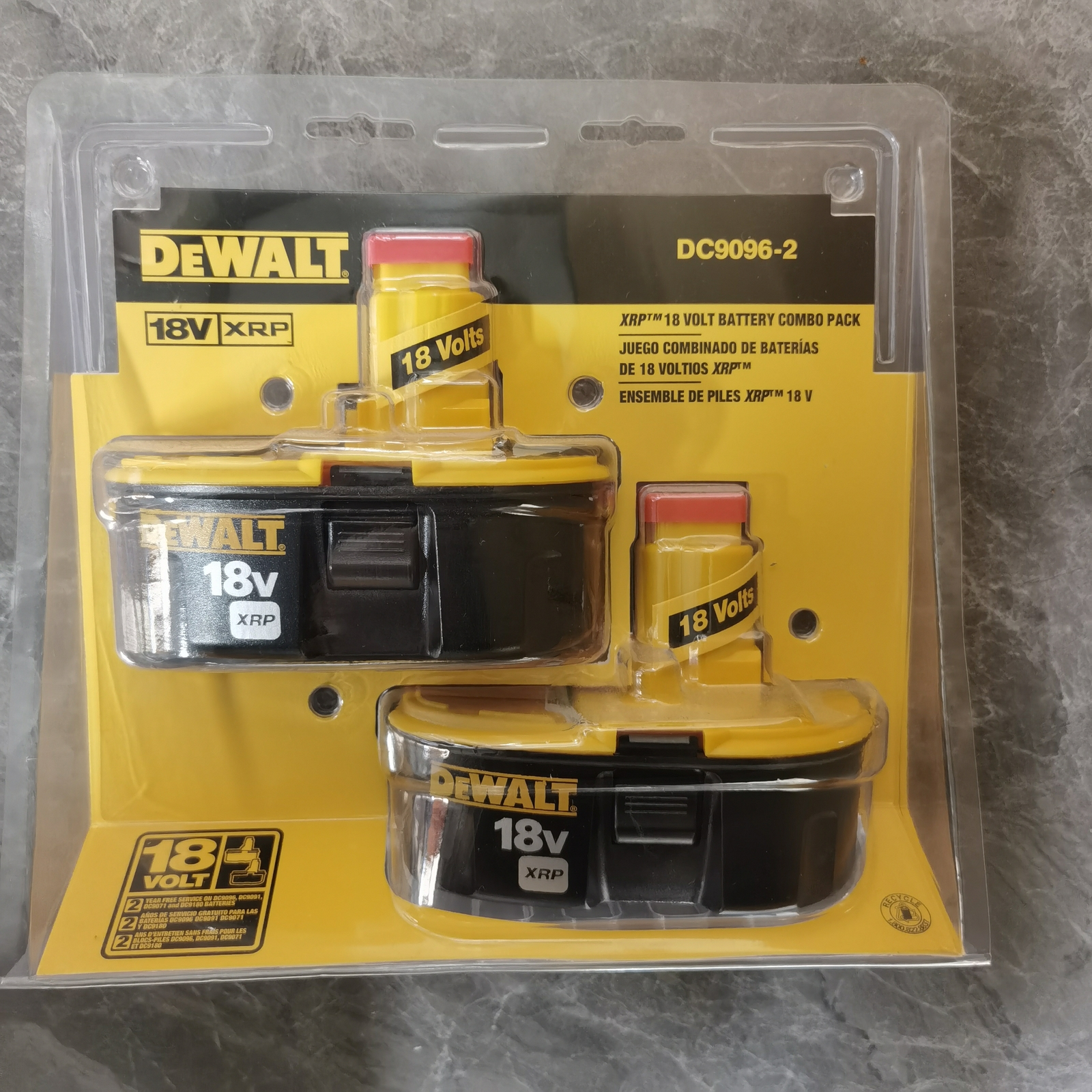 2 PCS Dewalt DC9096 2.4Ah 18-VOLT XRP NiCd Battery Brand New
