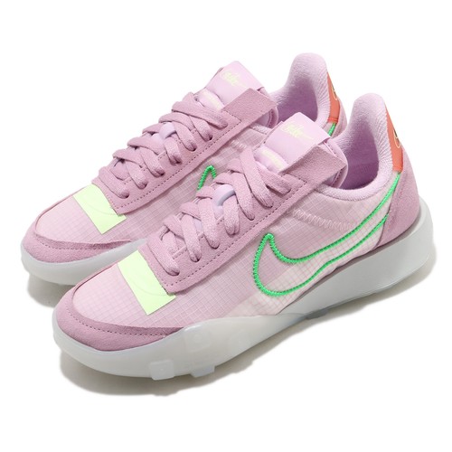 

Женская повседневная обувь Nike Wmns Waffle Racer 2X Light Arctic Pink Green CK6647-601, Розовый, Wmns Waffle Racer 2x