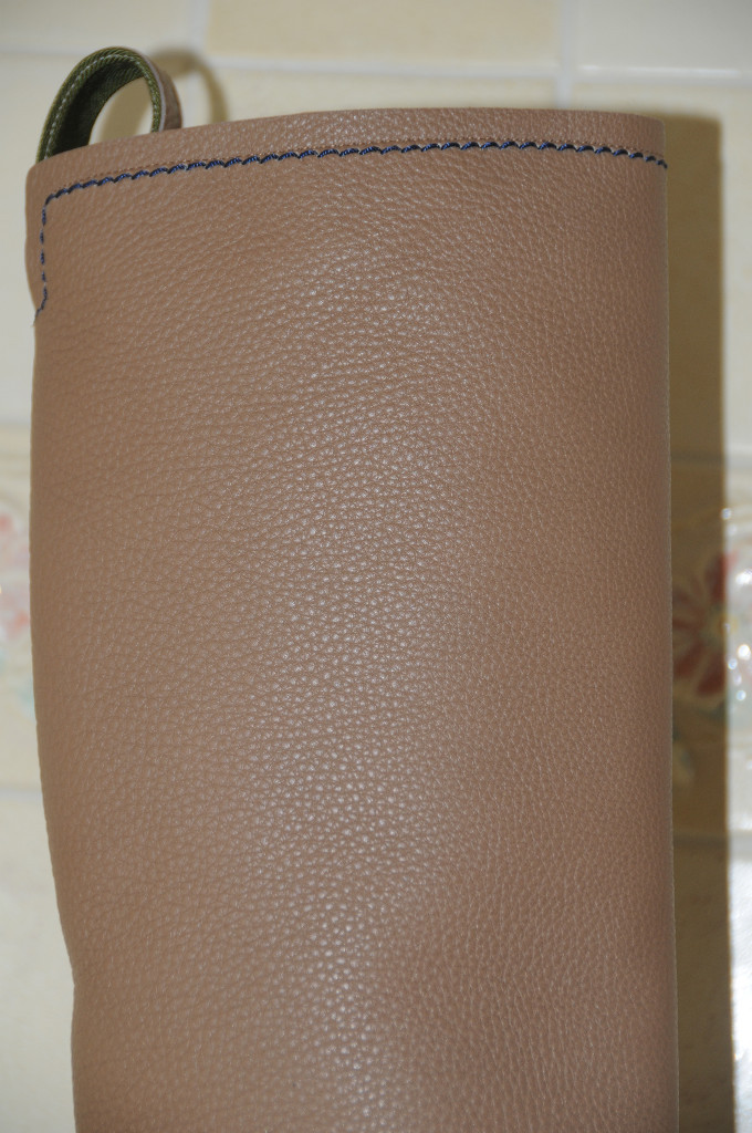 Pre-owned Manolo Blahnik $1895  Taupe Beige Navy Blue Shoes Riding Flat Boots 40.5 10