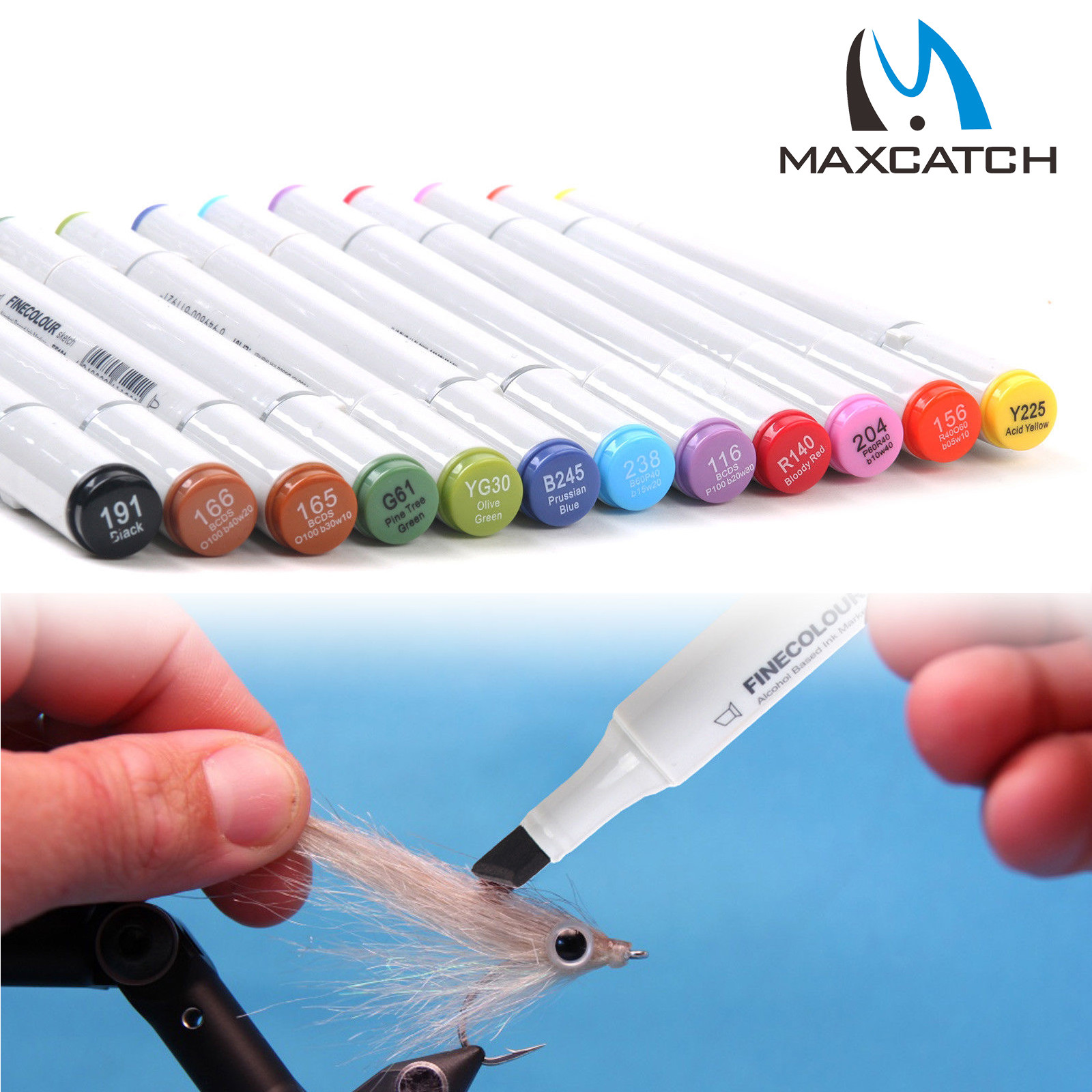 Fly Tying Marker Twin Markers Waterproof & UV Resistant Permanent