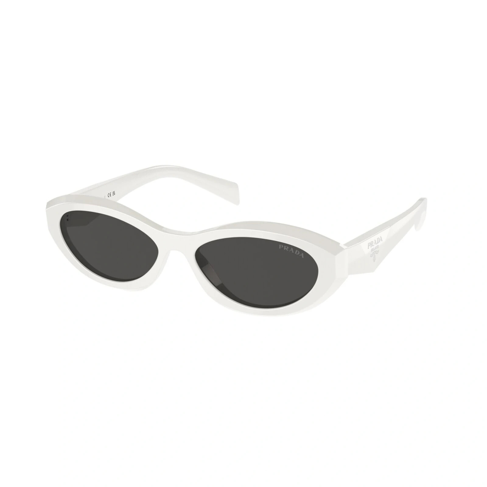 Pre-owned Prada Pr 26zs 17k08z Talc -dark Grey Lens Women Sunglasses 55mm Authentic In Gray