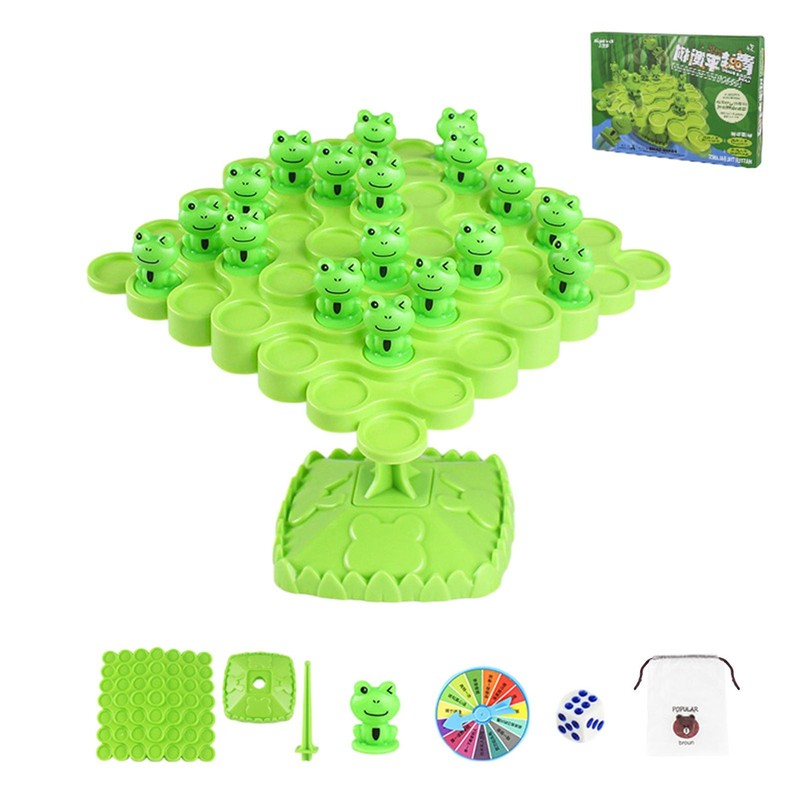 Tree Frog Board Game Educational Number Toy Interactive Balancing