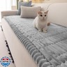 Couch Cover for Dogs Washable,Non Slip Fuzzy Durable Couch Covers for 3 Cushion Sofa Pet Friendly Sofa Cover Dog Thick Soft Slipcovers Protector Couches Mat Bed (Light Grey,27.6