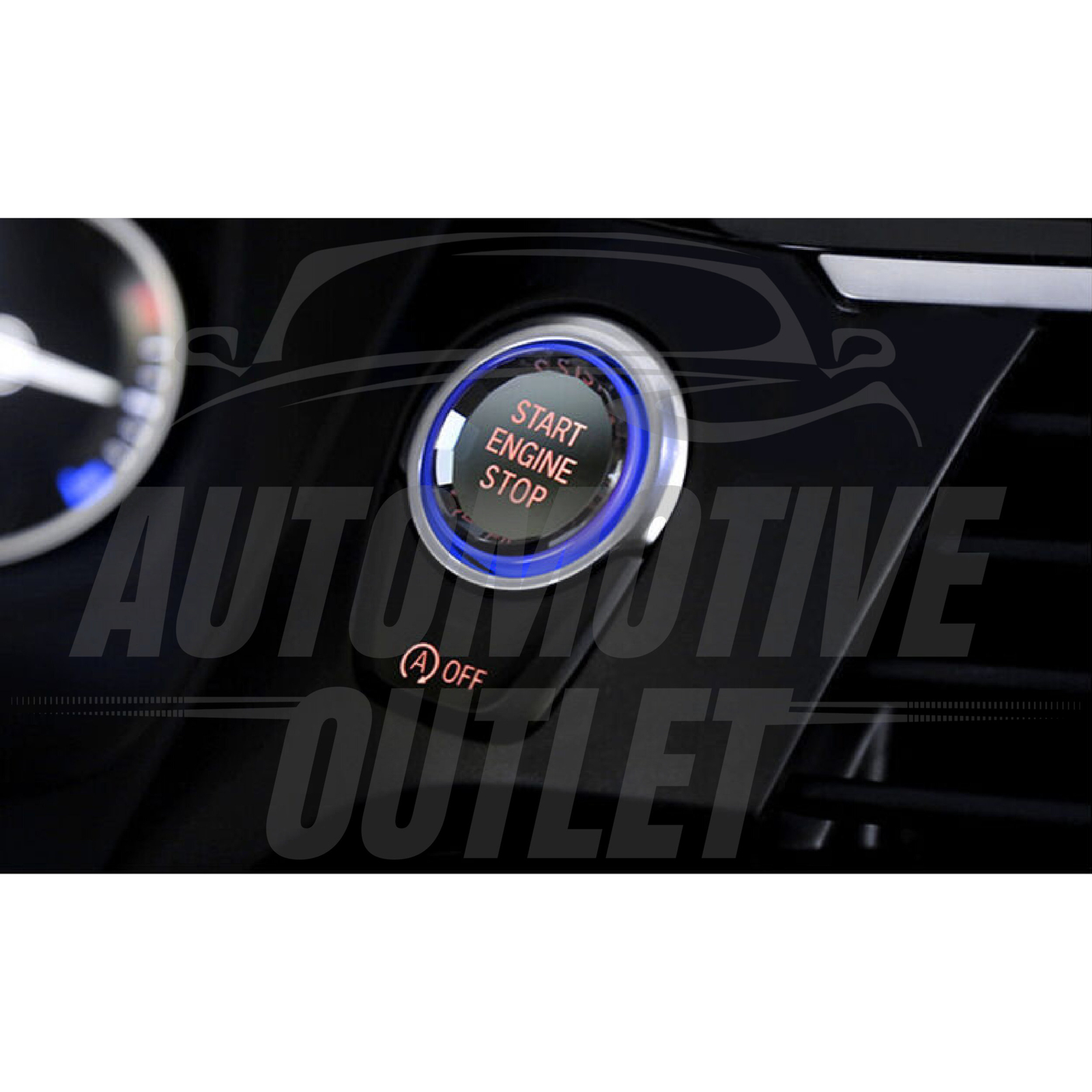 CRYSTAL START STOP BUTTON COVER BLUE WITHOUT OFF FOR BMW 1 3 4 5 6 7 X F SERIES 11