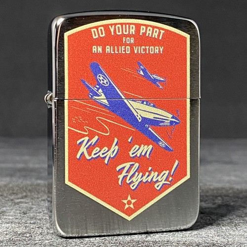 EXCLUSIVE! Riley's 66 Zippo Lighter Keep ‘Em Flying WWII 1941
