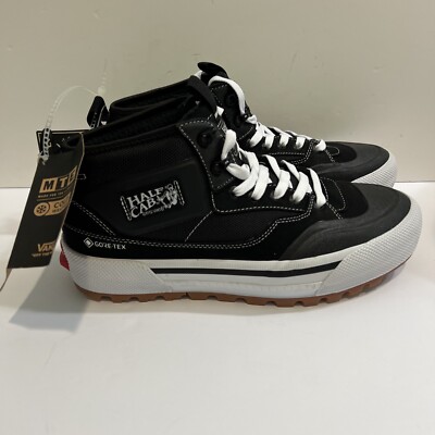 Vans Half Cab MTE 3 x Gore Tex Black White Mid Top Boots Shoes Size 10