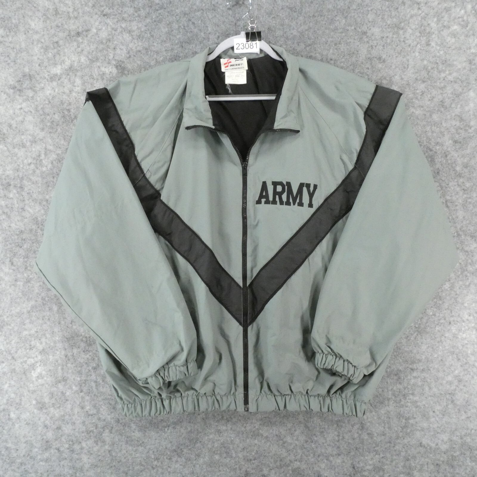 SKILCRAFT ARMY ウィンドブレーカー X-LARGE Skilcraft Army Jacket Mens X-Large Gray Full Zip Army
