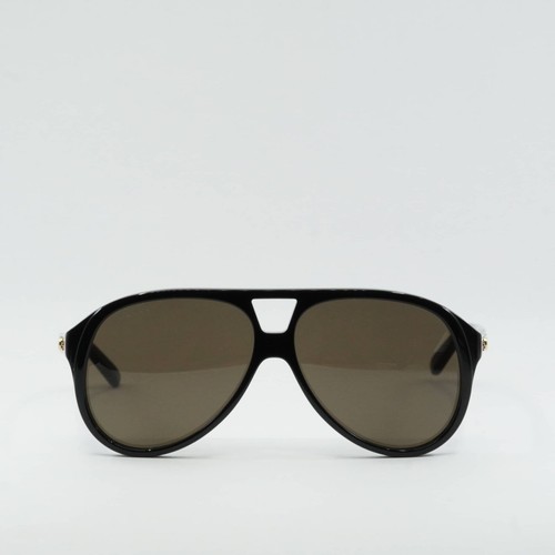 Pre-owned Gucci Gg1286s 001 Black/brown 59-12-145 Sunglasses